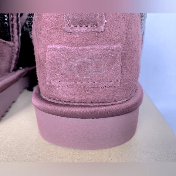 SALE - UGG Classic Ultra Mini Mirror Ball Booties - Wild Grape - Picture 9 of 13